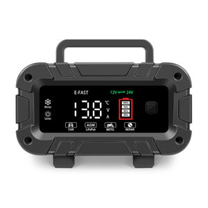 12V 20A/24V 10A Smart Car Battery Charger for Lead Acid LiFePo4 AGM Moto Battery
