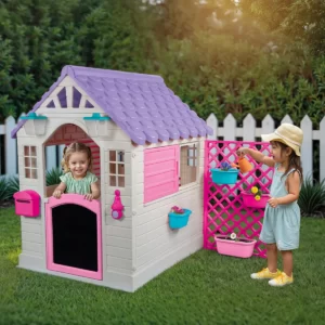 Lifespan Kids Garden Playhouse with Pink Fence