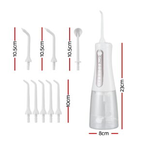 Devanti Cordless Water Flosser Dental Oral Irrigator White